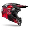 KASK MOTOCYKLOWY AIROH WRAAAP CYBER RED MATT M